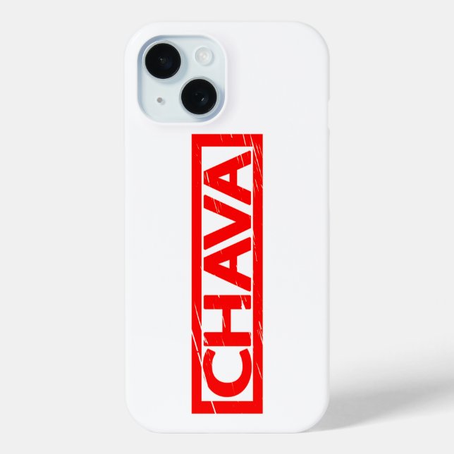 Funda De Case-Mate Para iPhone Chava Stamp (Reverso )