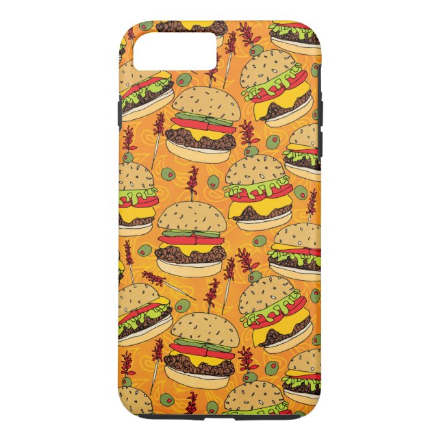 Funda De Case-Mate Para iPhone Cheeseburger de lujo (Reverso)