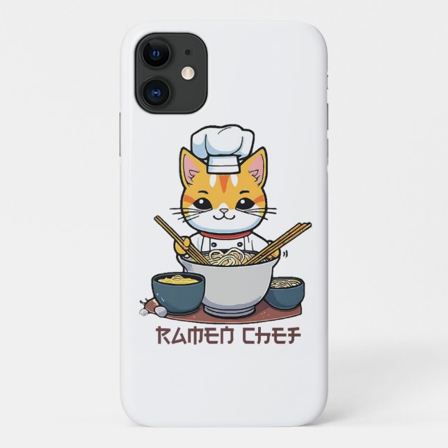 Funda De Case-Mate Para iPhone Chef de Ramen (Reverso)