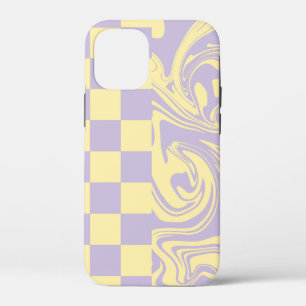 title_seo2 Cheques y Swirls - Amarillo Pastel y Púrpura