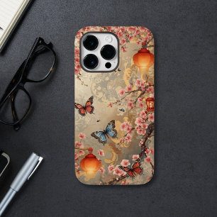 Funda Para iPhone 14 Pro Max De Case-Mate Cherry Blossom Butterfly Lantern