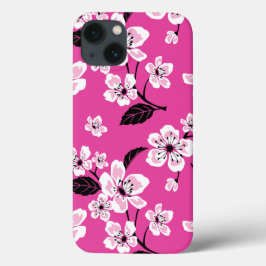 FUNDA PARA iPhone 13 CHERRY BLOSSOM - SAKURA (ROSA)