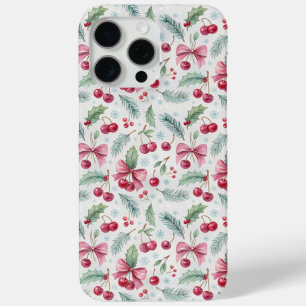 Funda Para iPhone 15 Pro Max Cherry Christmas