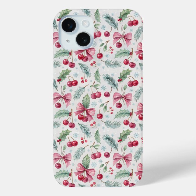 Funda De Case-Mate Para iPhone Cherry Christmas (Reverso )