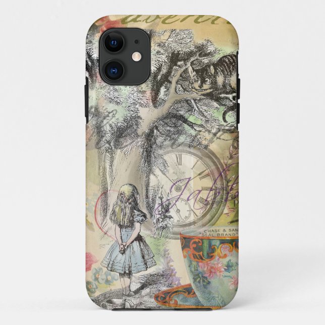 Funda De Case-Mate Para iPhone Cheshire Cat Alice Wonderland Classic (Reverso)