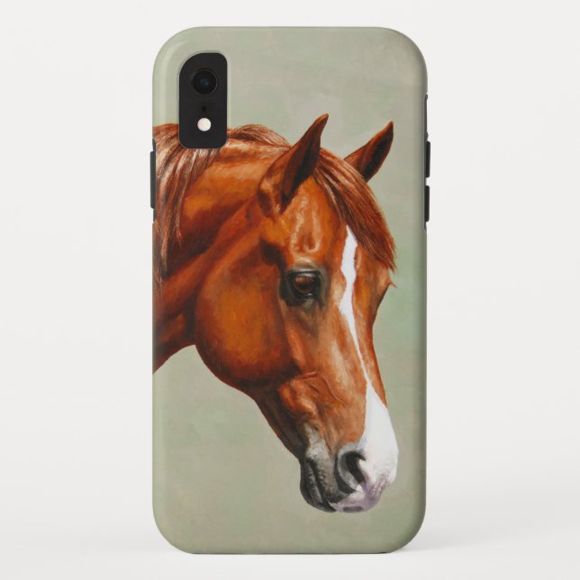 Funda De Case-Mate Para iPhone Chestnut Morgan Horse (Reverso)