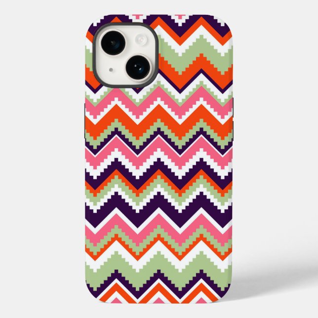Funda De Case-Mate Para iPhone Chevron azteca #7 en VictoriaShaylee (Reverso )