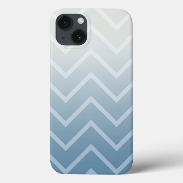 Funda De Case-Mate Para iPhone Chevron blanco cielo (Reverso)