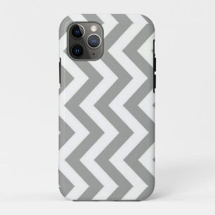 Funda Para iPhone 11 Pro Chevron blanco gris