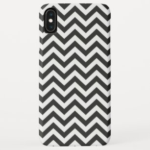 Funda Para iPhone XS Max Chevron blanco negro