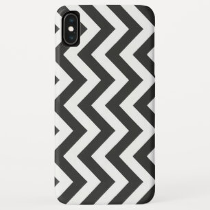 Funda Para iPhone XS Max Chevron blanco negro