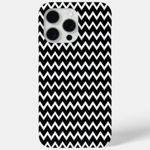 Funda Para iPhone 15 Pro Max Chevron Blanco Y Negro