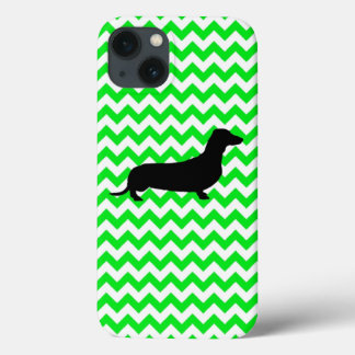 Funda Para iPhone 13 Chevron de color personalizado con silueta de Dach