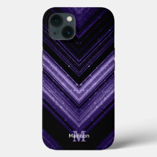 Funda Para iPhone 13 Chevron de galaxia ultravioleta espumosamente meta