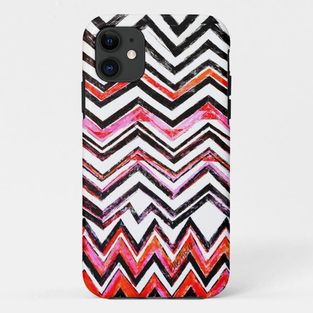 Funda De Case-Mate Para iPhone Chevron expresivo (Reverso)