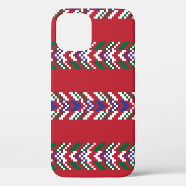 Funda De Case-Mate Para iPhone Chevron fair isle sin fisuras diseñallover, (Reverso )