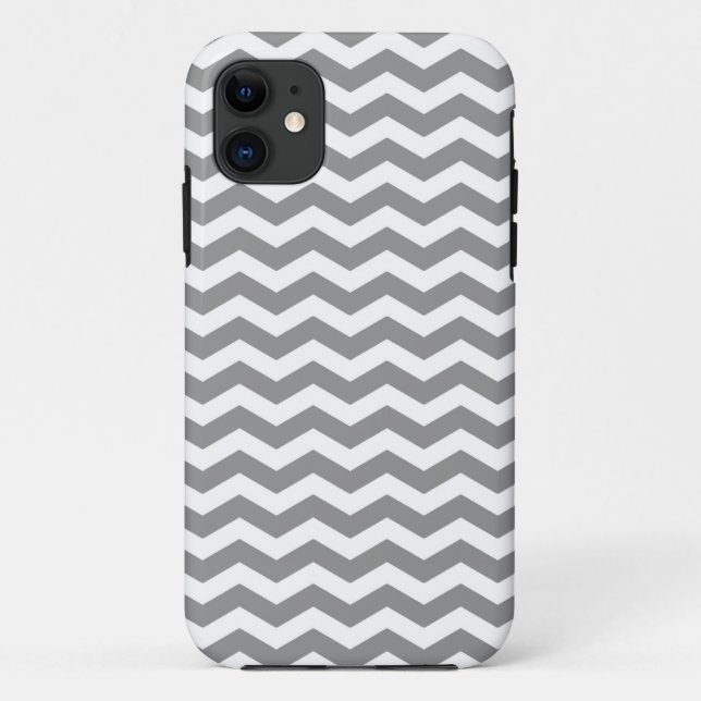 Funda De Case-Mate Para iPhone Chevron Gray Wave (Reverso)