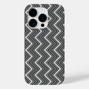 Funda Para iPhone 14 Pro De Case-Mate Chevron gris y negro