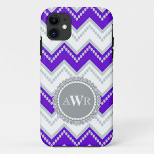 title_seo2 Chevron moderno Zig Zag Oval de tiras monogramadas