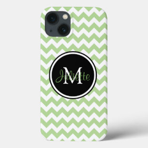 title_seo2 Chevron Monogramado Verde Negro y Blanco