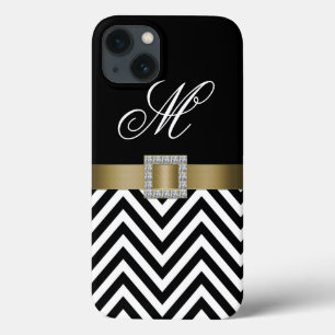 TITLE_SEO2 CHEVRON NEGRO ORO TU MONOGRAMA