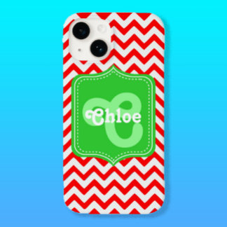 Funda Para iPhone 14 De Case-Mate Chevron Personalizado Monogram Chloe