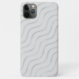 Funda Para iPhone 11 Pro Max Chevron plateado en gris