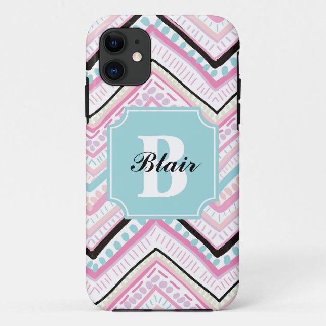 Funda De Case-Mate Para iPhone Chevron tribal (Reverso)