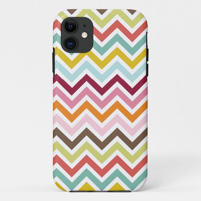 Funda De Case-Mate Para iPhone Chevron Zigzag Stripes (Reverso)