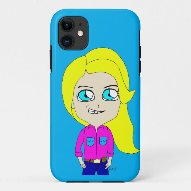 Funda De Case-Mate Para iPhone chibi (Reverso)