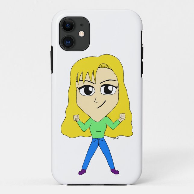 Funda De Case-Mate Para iPhone chibi (Reverso)