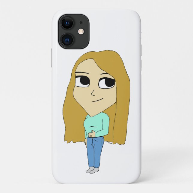 Funda De Case-Mate Para iPhone chibi (Reverso)