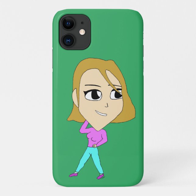 Funda De Case-Mate Para iPhone chibi (Reverso)