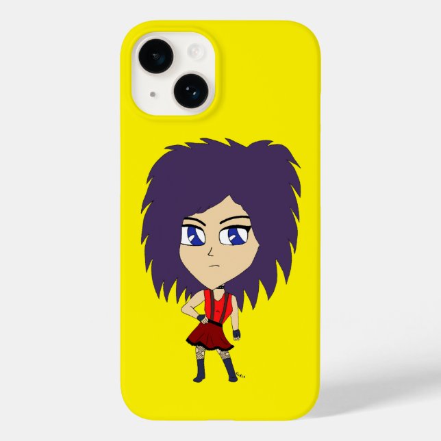 Funda De Case-Mate Para iPhone chibi (Reverso )