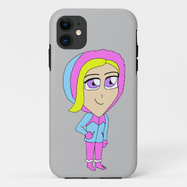 Funda De Case-Mate Para iPhone chibi (Reverso)