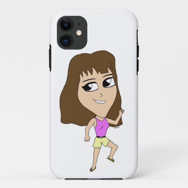 Funda De Case-Mate Para iPhone chibi (Reverso)
