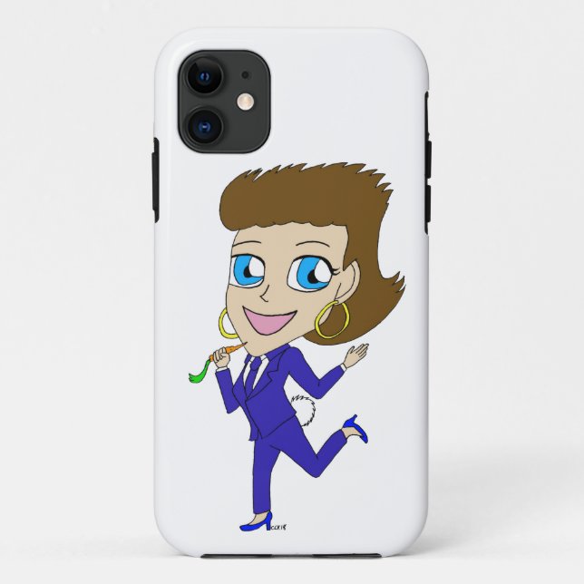 Funda De Case-Mate Para iPhone chibi bunny tail (Reverso)