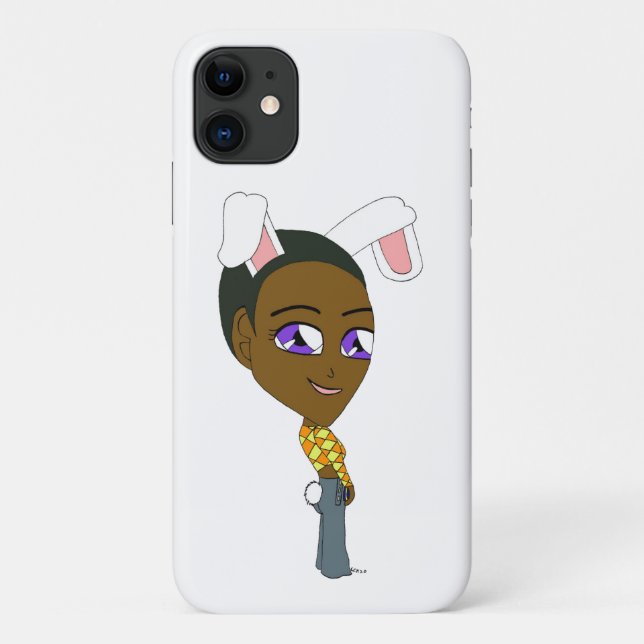 Funda De Case-Mate Para iPhone chibi bunnygirl (Reverso)