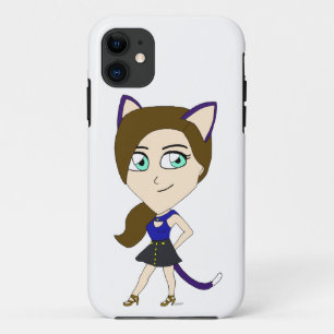 Funda Para iPhone 11 chibi catgirl
