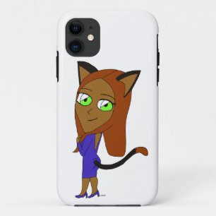 Funda Para iPhone 11 chibi catgirl