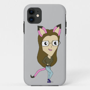 Funda Para iPhone 11 chibi catgirl