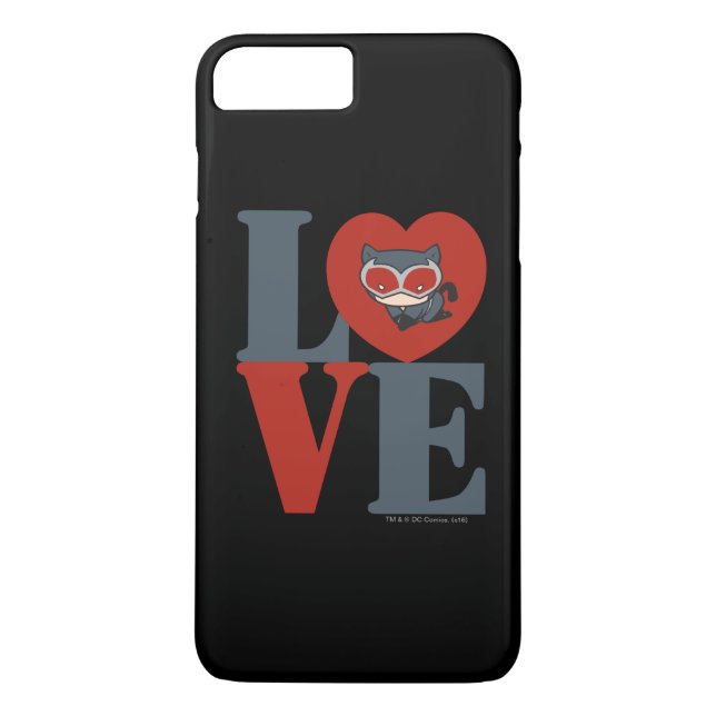 Funda De Case-Mate Para iPhone Chibi Catwoman LOVE (Reverso)