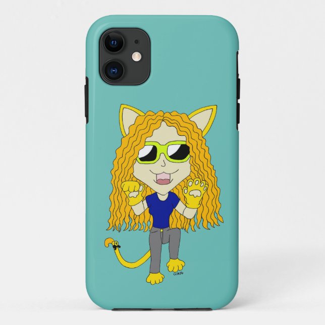 Funda De Case-Mate Para iPhone Chibi Chica con pezuñas (Reverso)