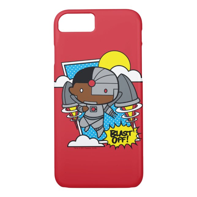 Funda De Case-Mate Para iPhone ¡Chibi Cyborg Blast! (Reverso)