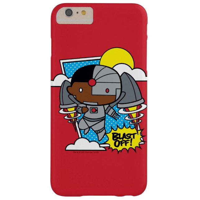 Funda De Case-Mate Para iPhone ¡Chibi Cyborg Blast! (Reverso)