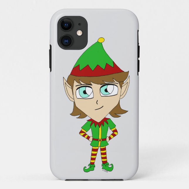Funda De Case-Mate Para iPhone chibi elf (Reverso)