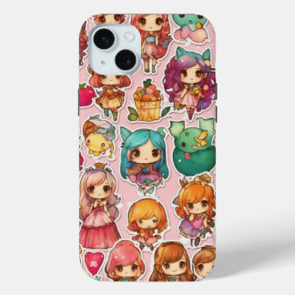 Funda Para iPhone 15 Mini Chibi Fairytale Magic Whimsical Art