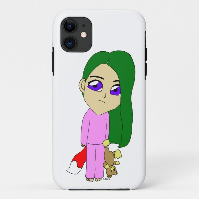 Funda De Case-Mate Para iPhone chibi foxy chica (Reverso)