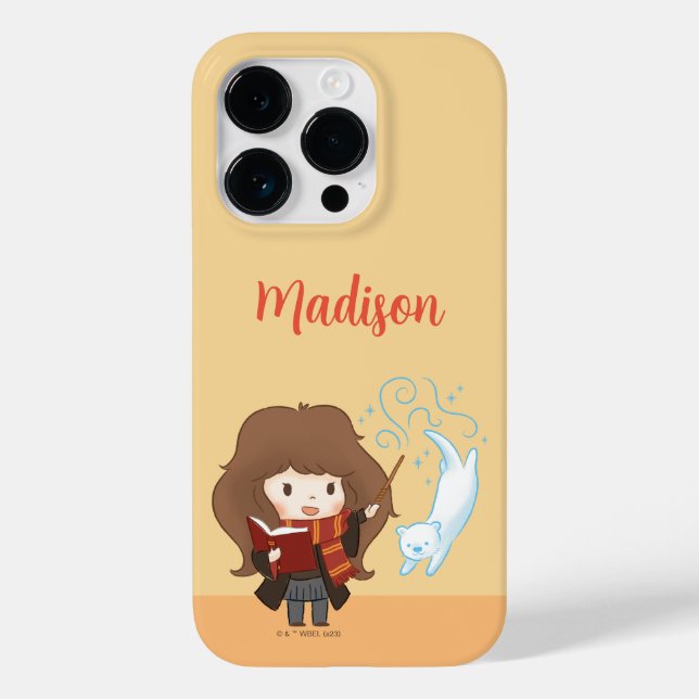 Funda De Case-Mate Para iPhone Chibi Hermione Granger Patronus (Reverso )