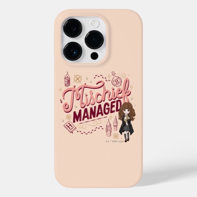 Funda De Case-Mate Para iPhone Chibi Hermione "Mischief Managed" (Reverso )